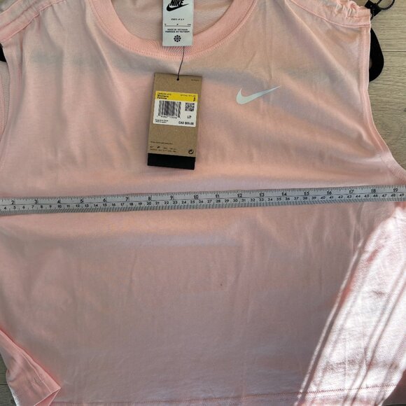 BNWT Nike Dri-FIT Women's Loose Fit Training Tank Top Size S Pink - Picture 3 of 9